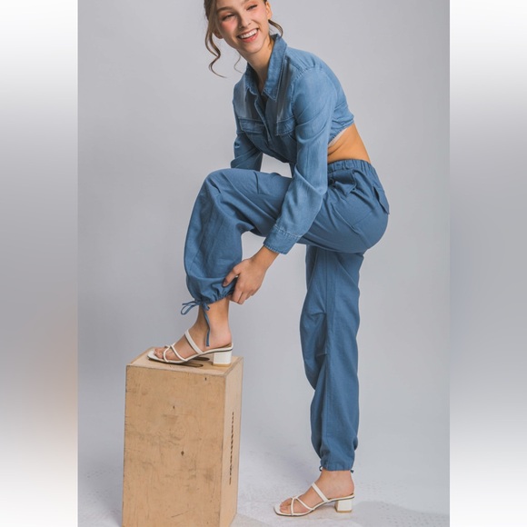 21 Fabulous Linen Drawstring Waist Long Pants - Picture 3 of 4